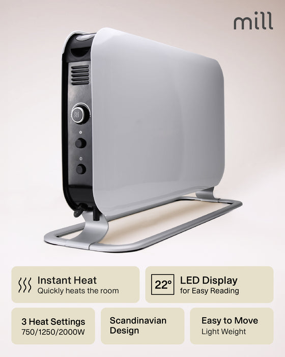 Mill Instant Led Portable Heater- 2000W