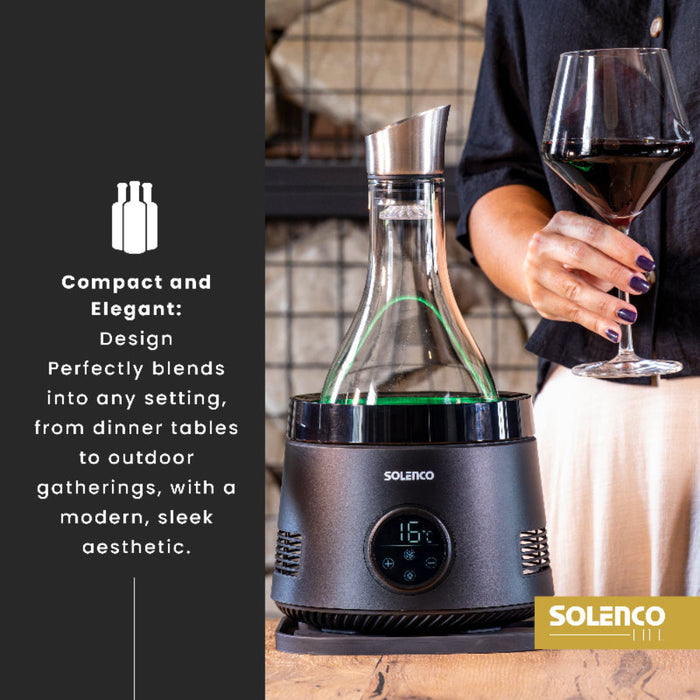 Solenco Life Precision Wine Cooler with Decanter